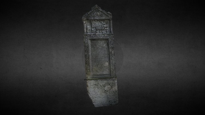 Roman gravestone (stele) 3D Model
