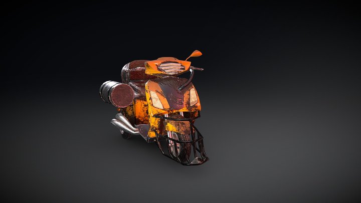 Scooter ZA Mark III 3D Model
