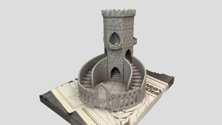 Dice Tower - Classroom Scan Test 3D Model