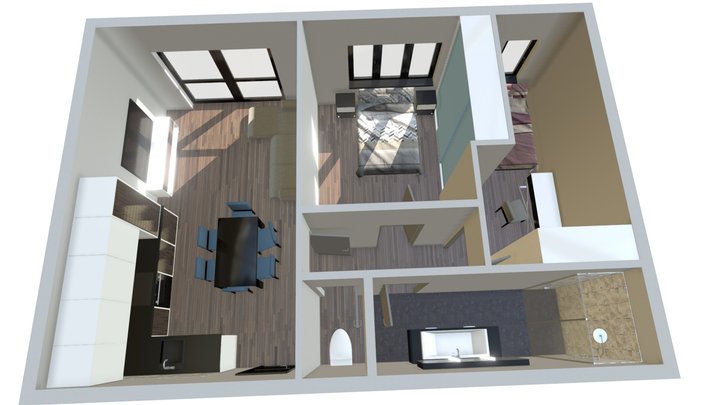 Appartement T3 3D Model