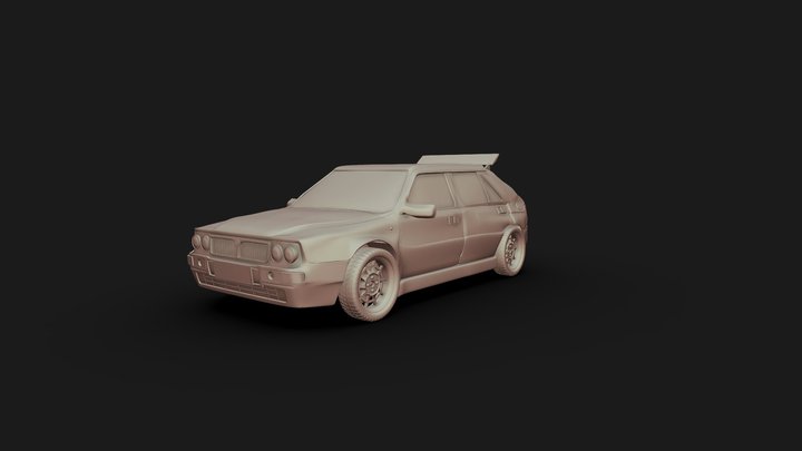 Lancia Delta Hf Integrale 3D Model