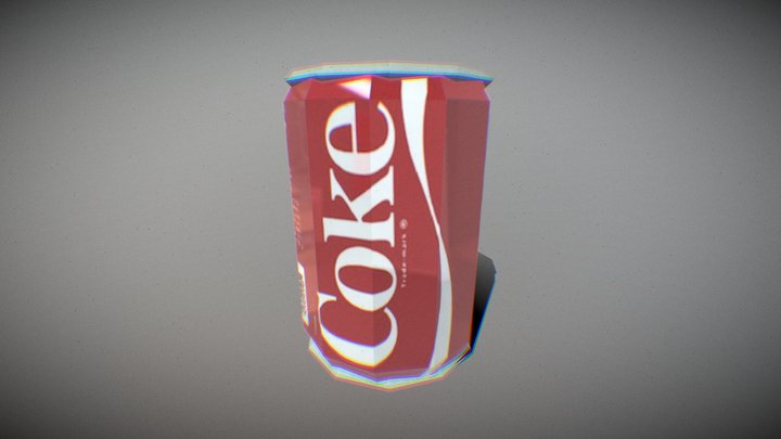 Low-poly Coca-Cola