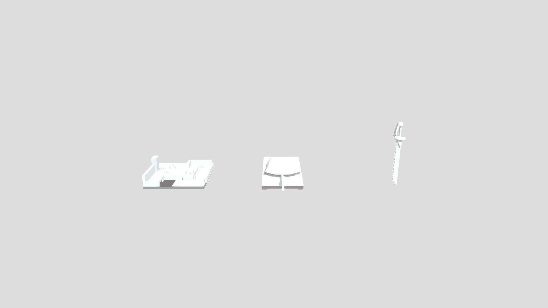 [HW XYZ School] Blocking / 3 objects / redo