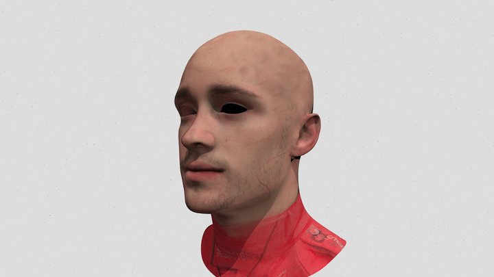 Charles Leclerc 3D head 3D Model