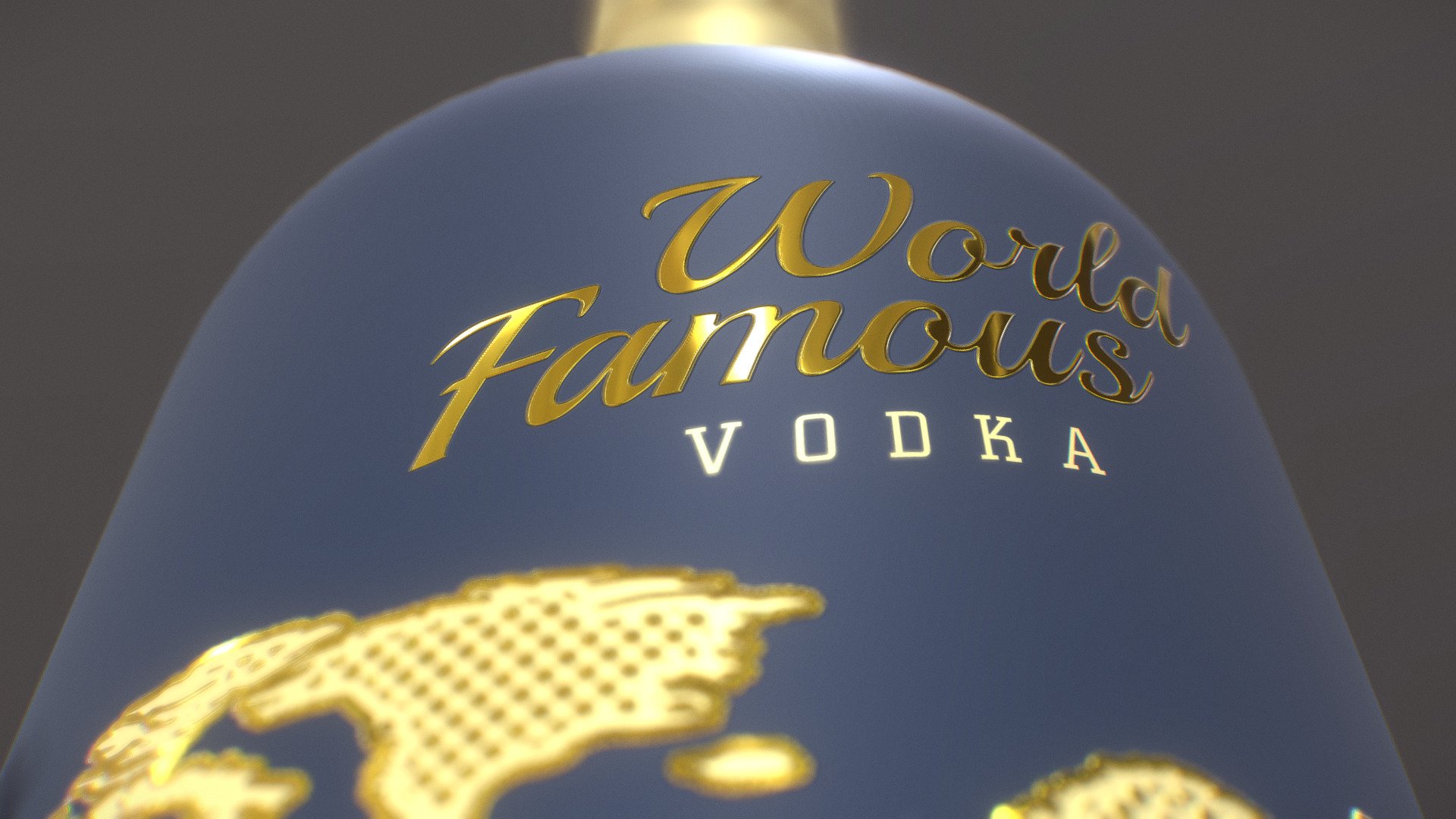 World Famous Vodka Bottle
