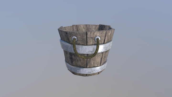 Medieval Bucket 3D Model