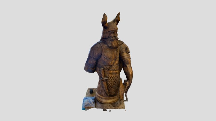 Viking statue 3D Model