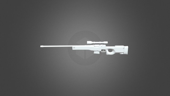 L96 Sniper Rifle 3D Model