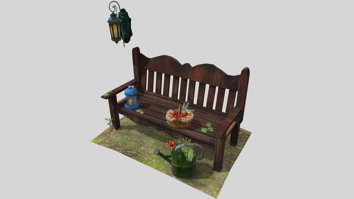 DAE 5 Finished props - Grandma's House 3D Model
