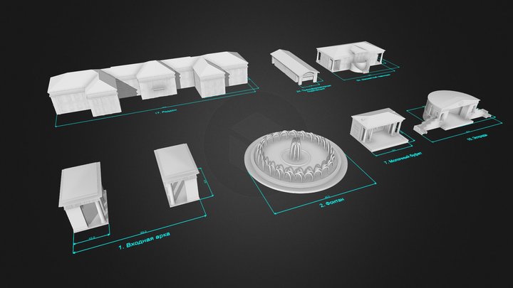 Park Pobedy 3D Model