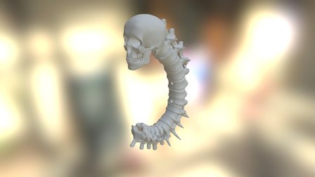 Skull Head Coat Rack V2 3D Model