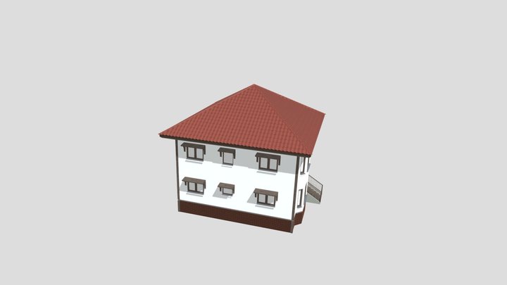 Brick House 3d Model 3D Model