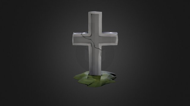 Cross Grave 3D Model