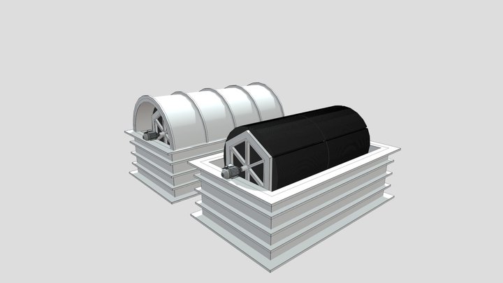 Rotating Biological Contractor 3D Model