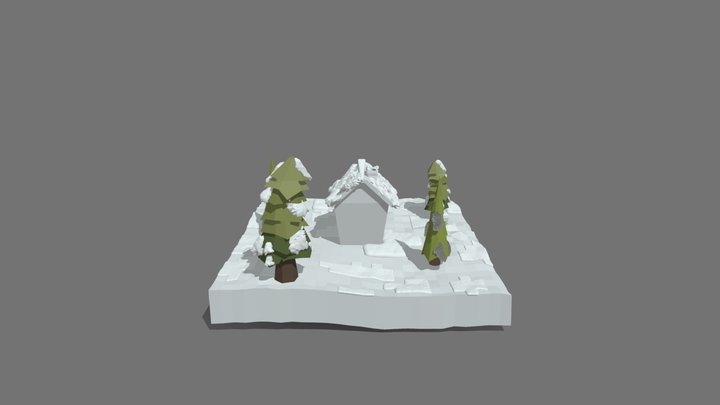 Snow House 3D Model
