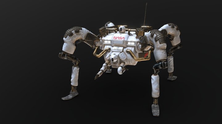 NASA Extraterrestial Exploration Support Rover 3D Model