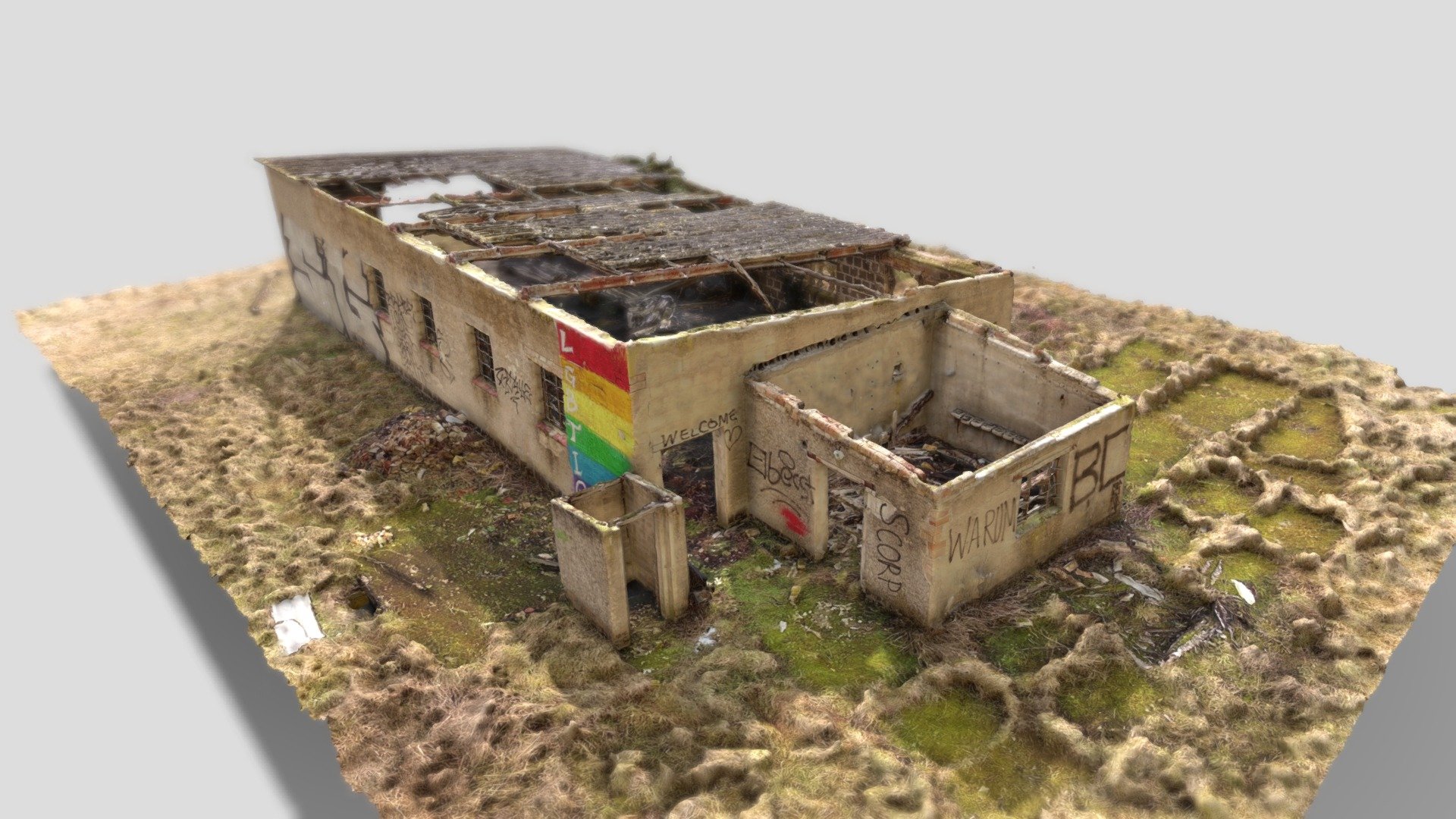 Abondoned house 3D scanned