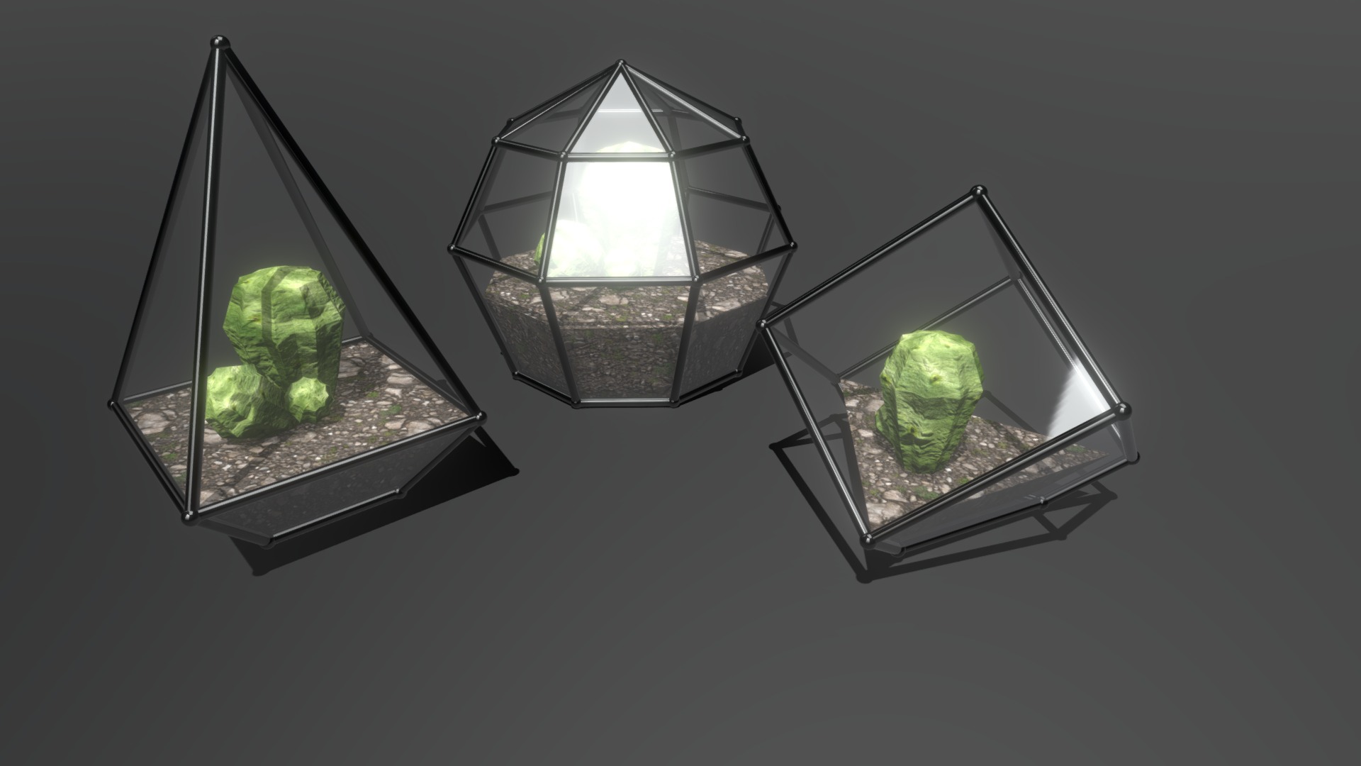3D model Florarium - This is a 3D model of the Florarium. The 3D model is about a couple of light bulbs.