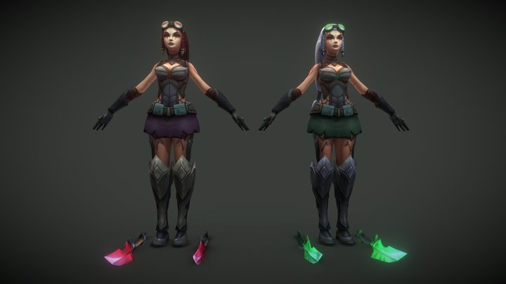 Pulsefire Zed [League of Legends Custom Skin] - 3D model by Yoru Skins  (@YoruSkins) [49b83bf]