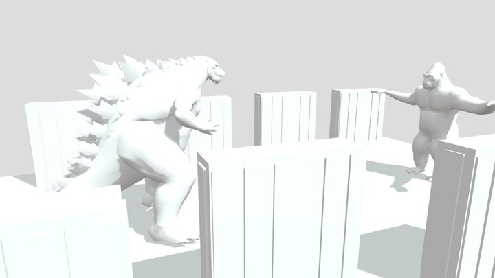 Kong Vs Godzilla (no Textures)