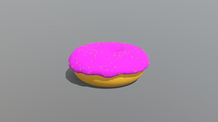 Cartoon_Donut 3D Model