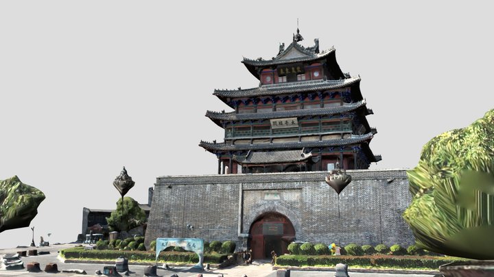 光岳楼（Guangyue Tower） 3D Model