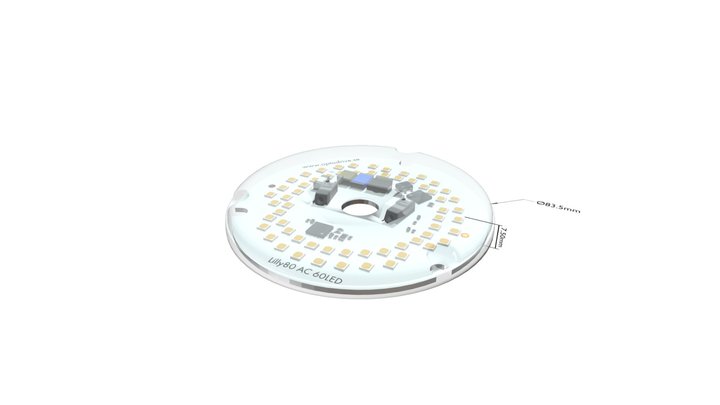 Lilly80 AC 60LED 3D Model