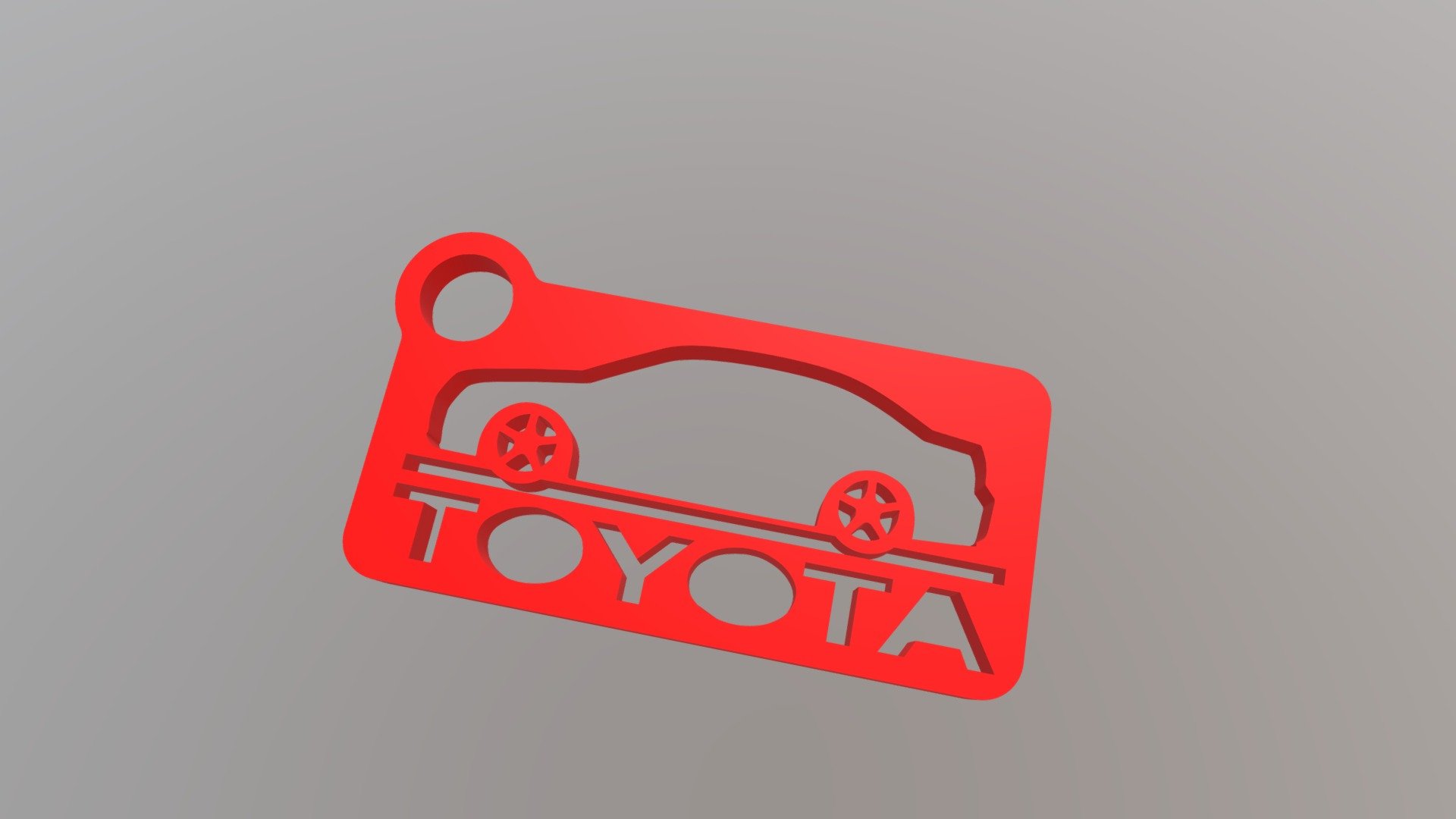 Toyota T25 key ring STL