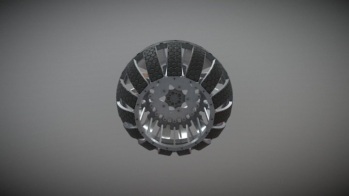 Wheel (Mars Rover Concept Vehicle) 3D Model