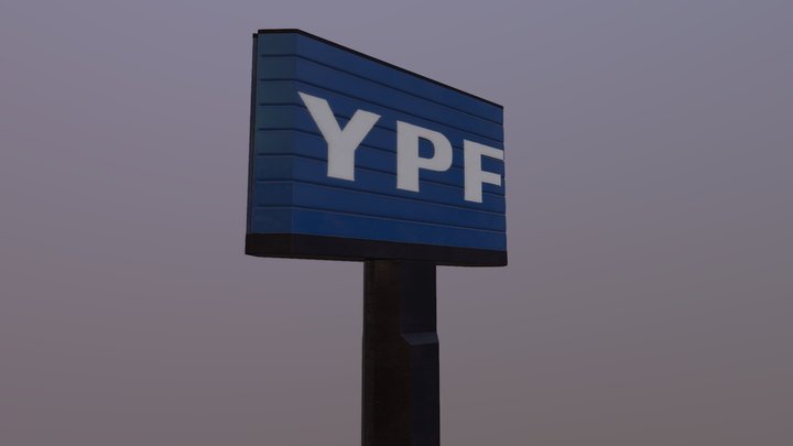 Cartel YPF 3D Model