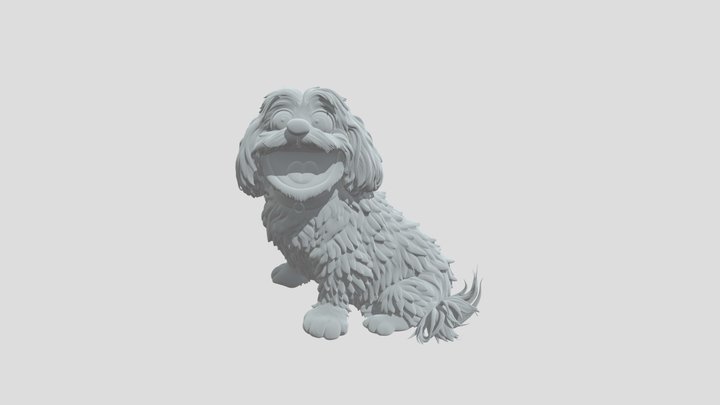 Ziggy the ShihTzu 3D Model
