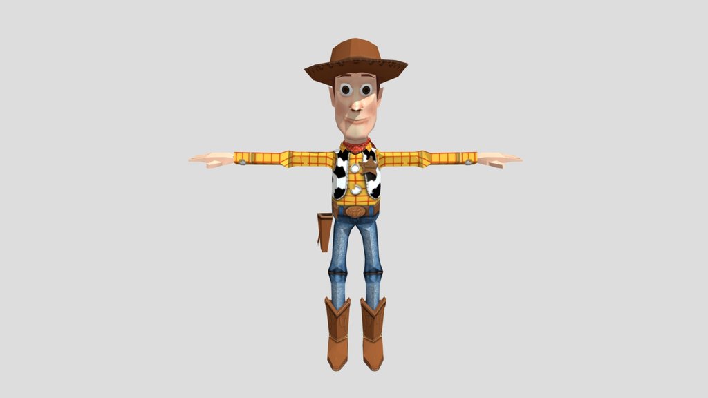 Woody Toy Mode with T Pose