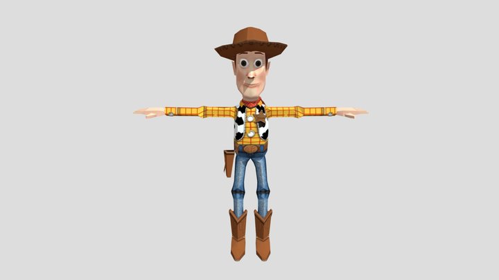 Woody Toy Mode with T Pose – Modello 3D gratuito STL