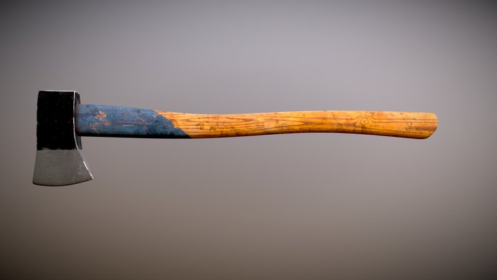 Wooden axe 3D Model