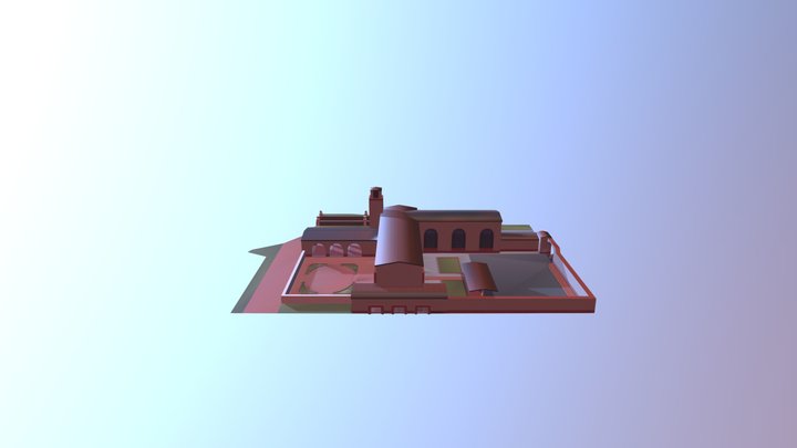 Enterable Unity station 3D Model
