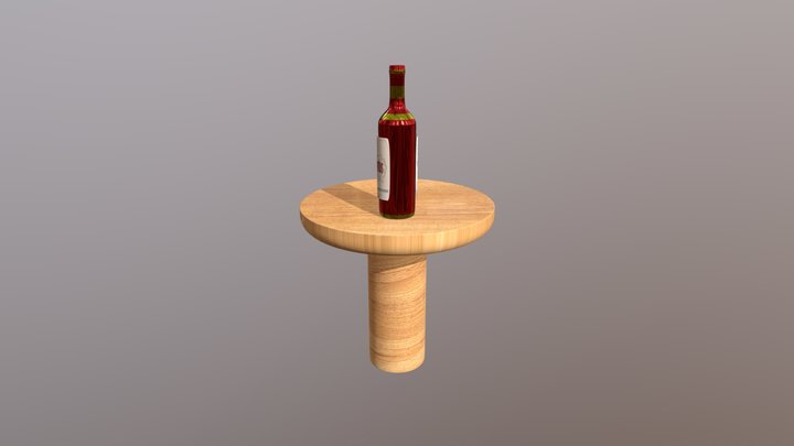 Botella de Vino 3D Model
