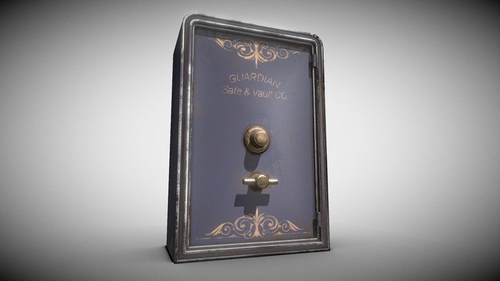 Old Safe Game Ready Low-poly 3D model 3D Model
