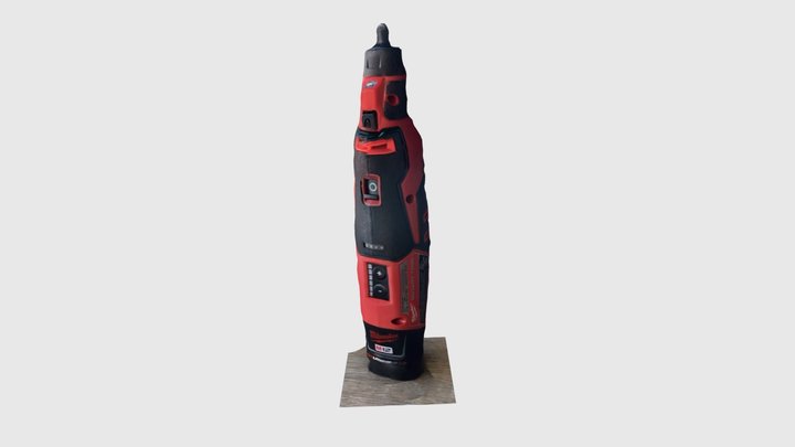 Milwaukee 2525-20 M12 Rotary Tool 3D Model