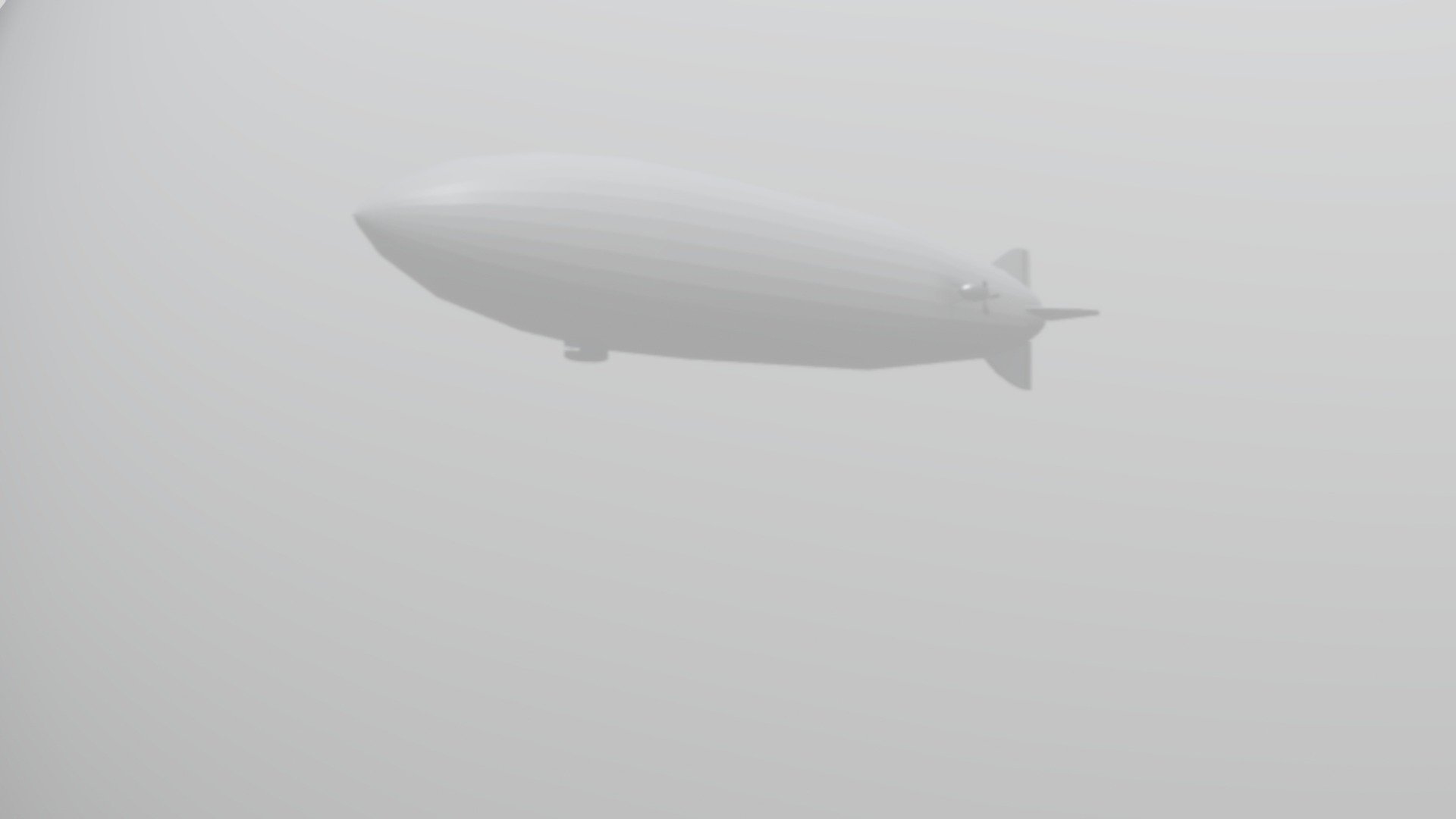 Airship In Fog