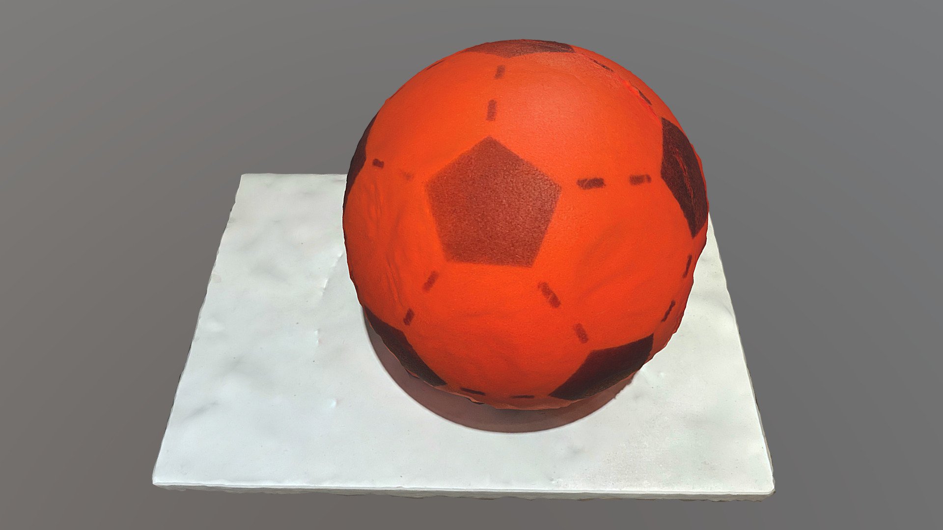 Red sponge ball - Monterey photogrammetry
