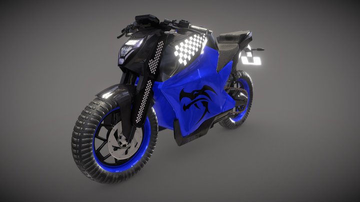 3D Bike Low poly 3D Model
