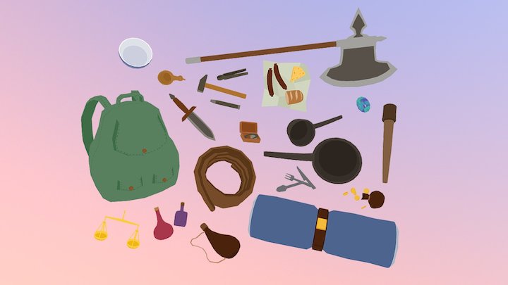 Torvild's inventory 3D Model