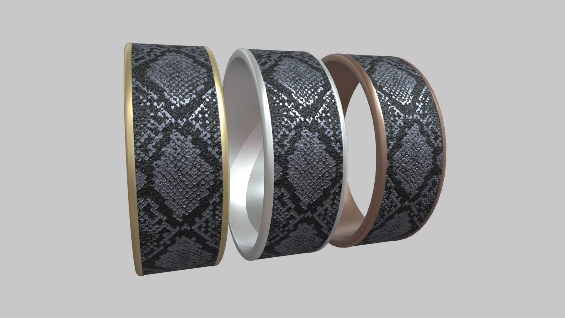 Snake Pattern Ring - 3D model by Guven Bulan (@Guvenbulan) [e1eeaca ...