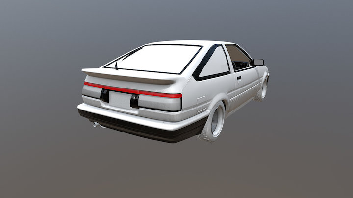 Toyota AE86 Sprinter Trueno V.1.0 3D Model