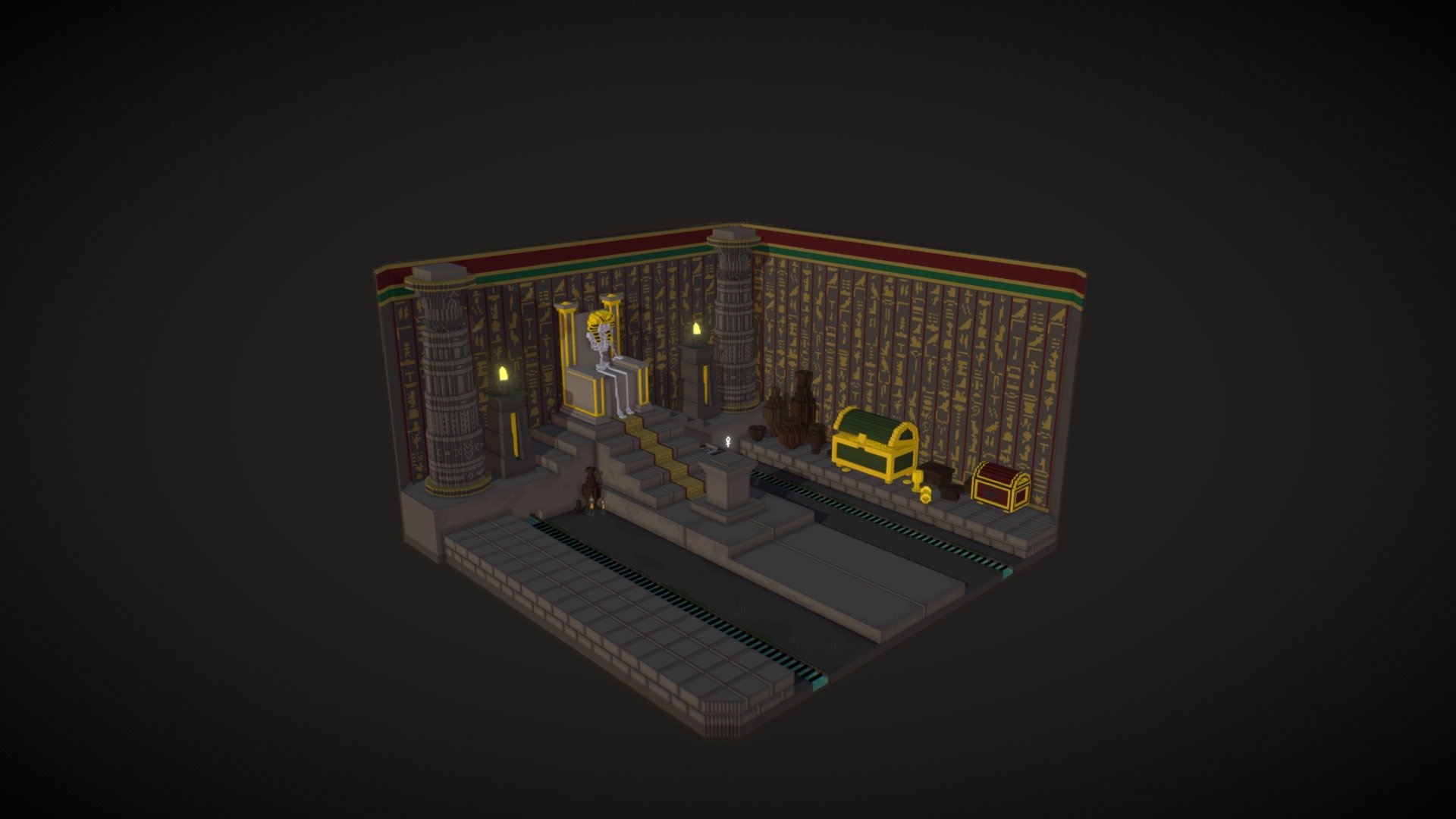 Egyptian tomb - 3D model by wolf_spirit [e1ef27a] - Sketchfab