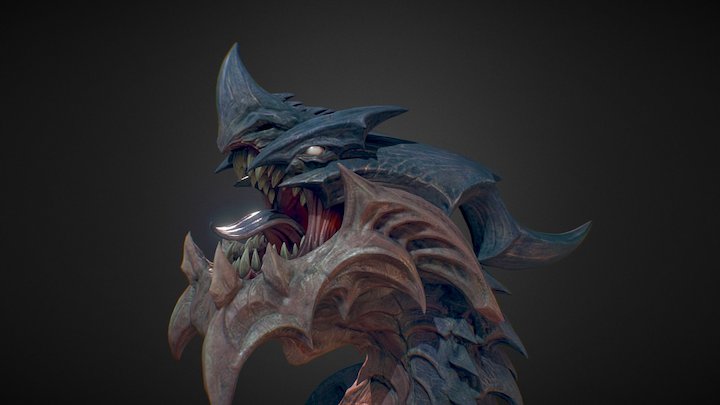 Dragon Bust 3D Model