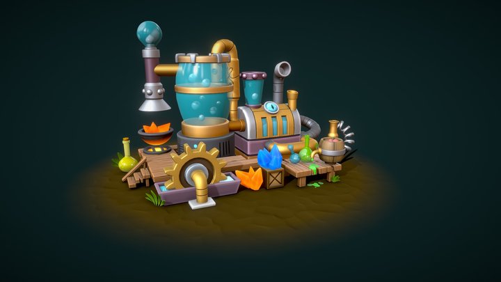 Potion Distillery 3D Model