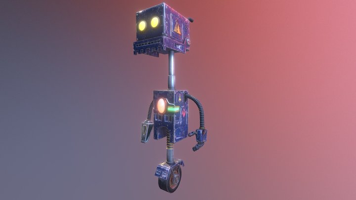 Cleaning Robot 3D Model