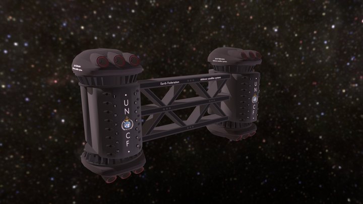 SBY: Defense Satellite 3D Model