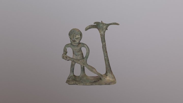 Ashanti Bronze Figurine 3D Model